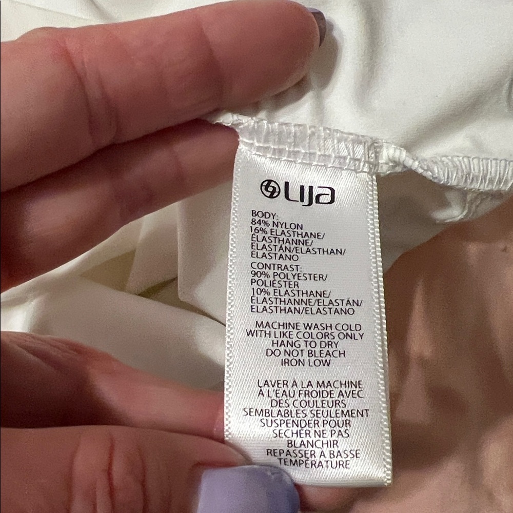 NWT Lija Tennis Golf Set Small White Multi Floral Skirt/Skort and Tank Top 2pc - Picture 10 of 14